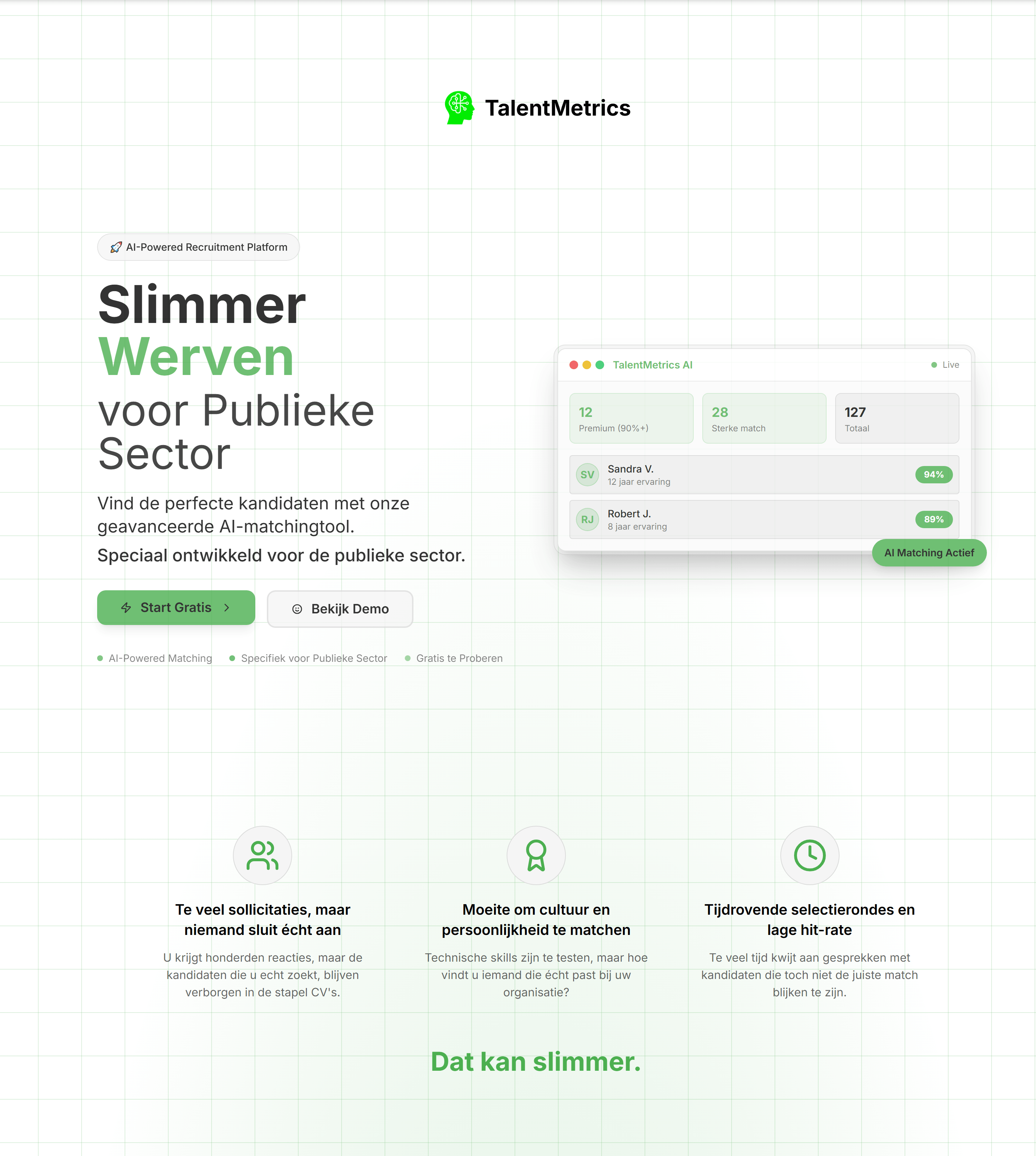 TalentMetrics Platform Preview